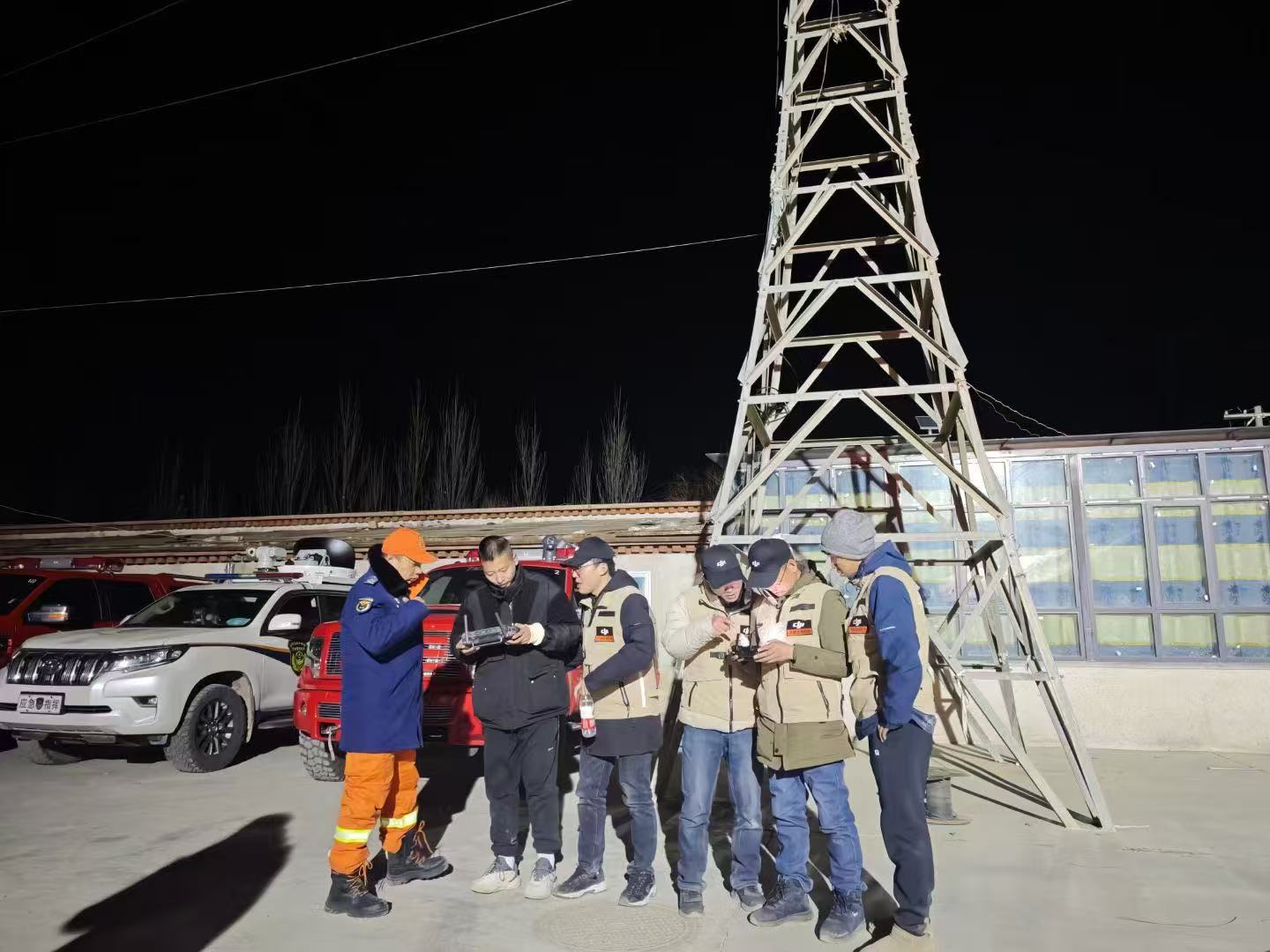 無人機團隊馳援現場，助力西藏日喀則市地震應急救援